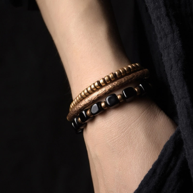 Bracelet Viking Perles De Bronze