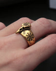 Bague Viking Crâne De Corbeau