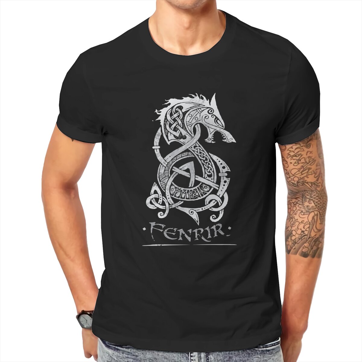 T-shirt Viking Loup Fenrir