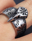 Bague Viking Crâne De Corbeau
