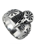 Bague Viking Crâne De Corbeau