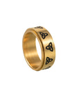 Bague Viking Entourée De Triquetra