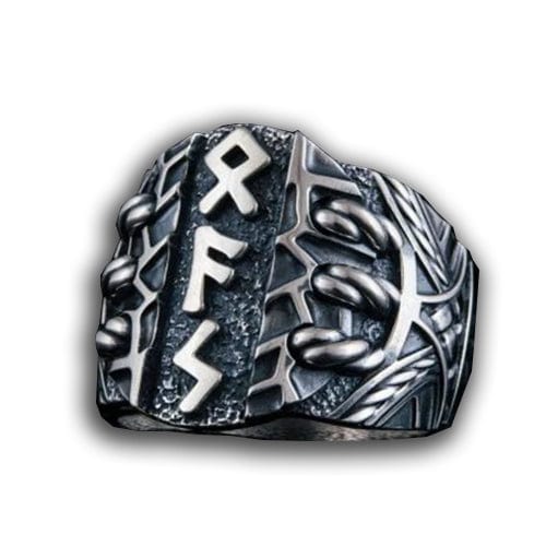 Bague Futhark rune Viking