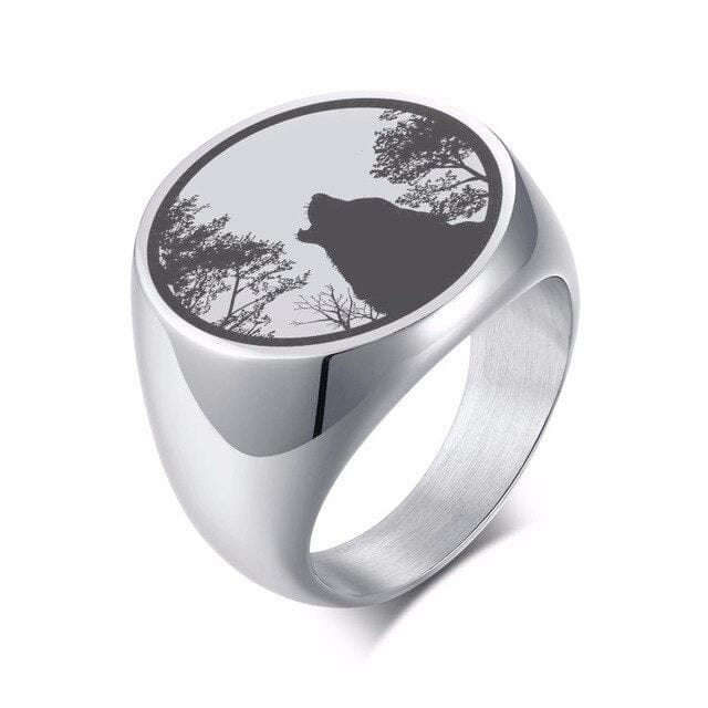 Bague Loup Fenrir