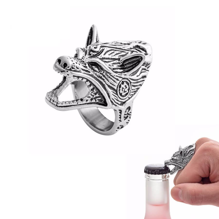 Bague Tête de Fenrir