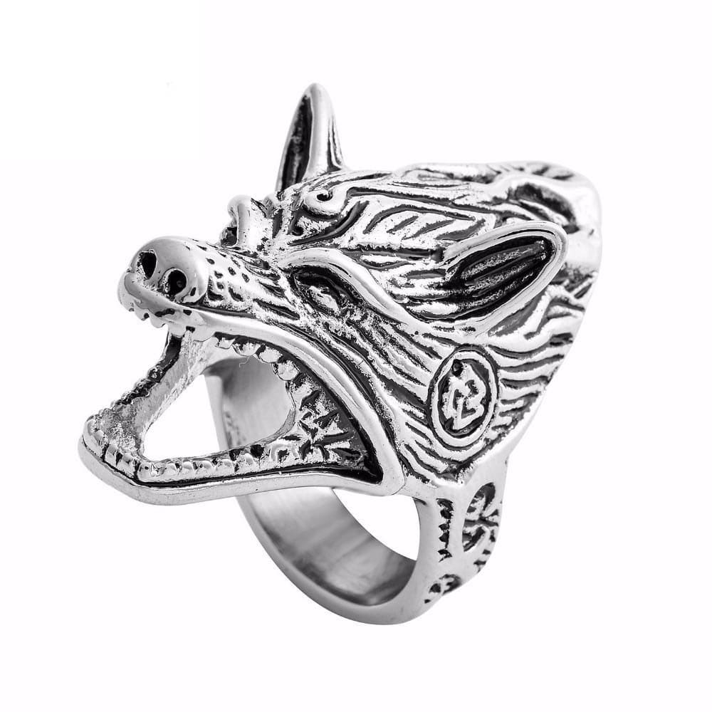 Bague Tête de Fenrir