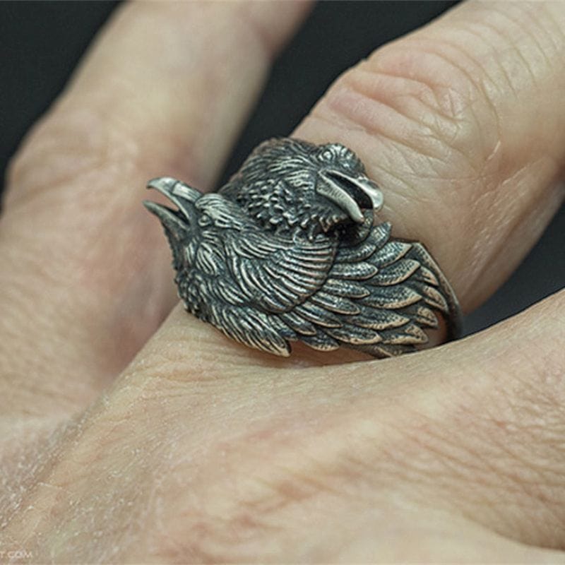 BAGUE VIKING - Hugin et Munin