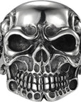 BAGUE VIKING - TÊTE DE MORT