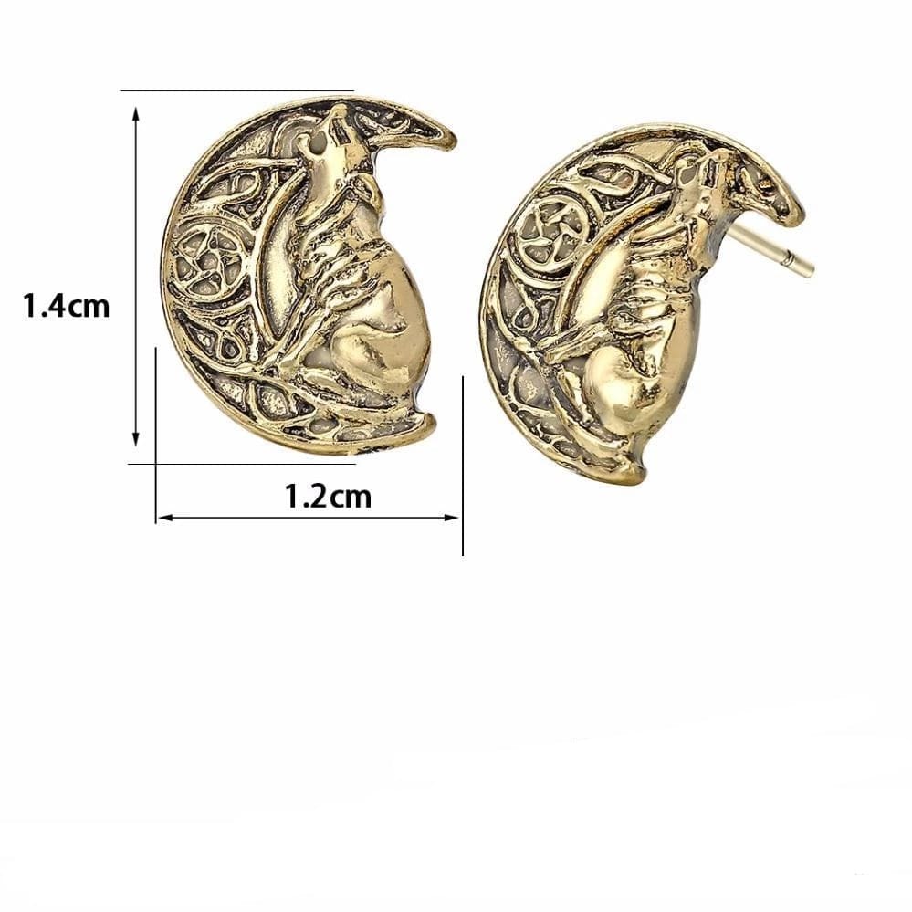 Boucles d'oreilles Loup - Freki