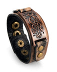 Bracelet de force en cuir celtique