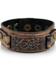Bracelet de force en cuir celtique