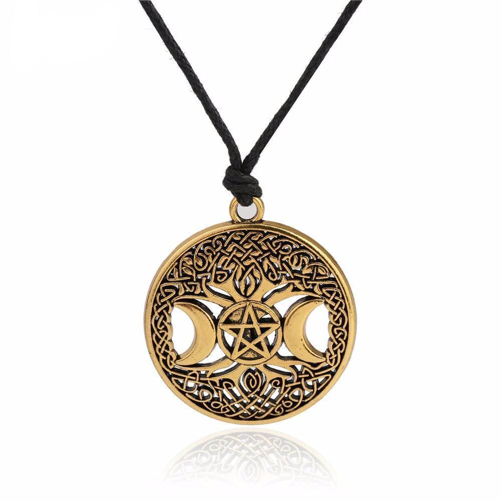 COLLIER VIKING - ARBRE DE VIE & PENTACLE