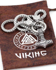 COLLIER VIKING - LOUP FENRIR-MJOLNIR