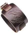 Bracelet Viking Loup En Cuir