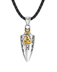Collier Viking Pointe De Flèche Et Runes