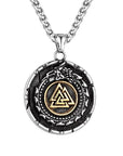 Collier Viking Serpent De Midgard Et Valknut