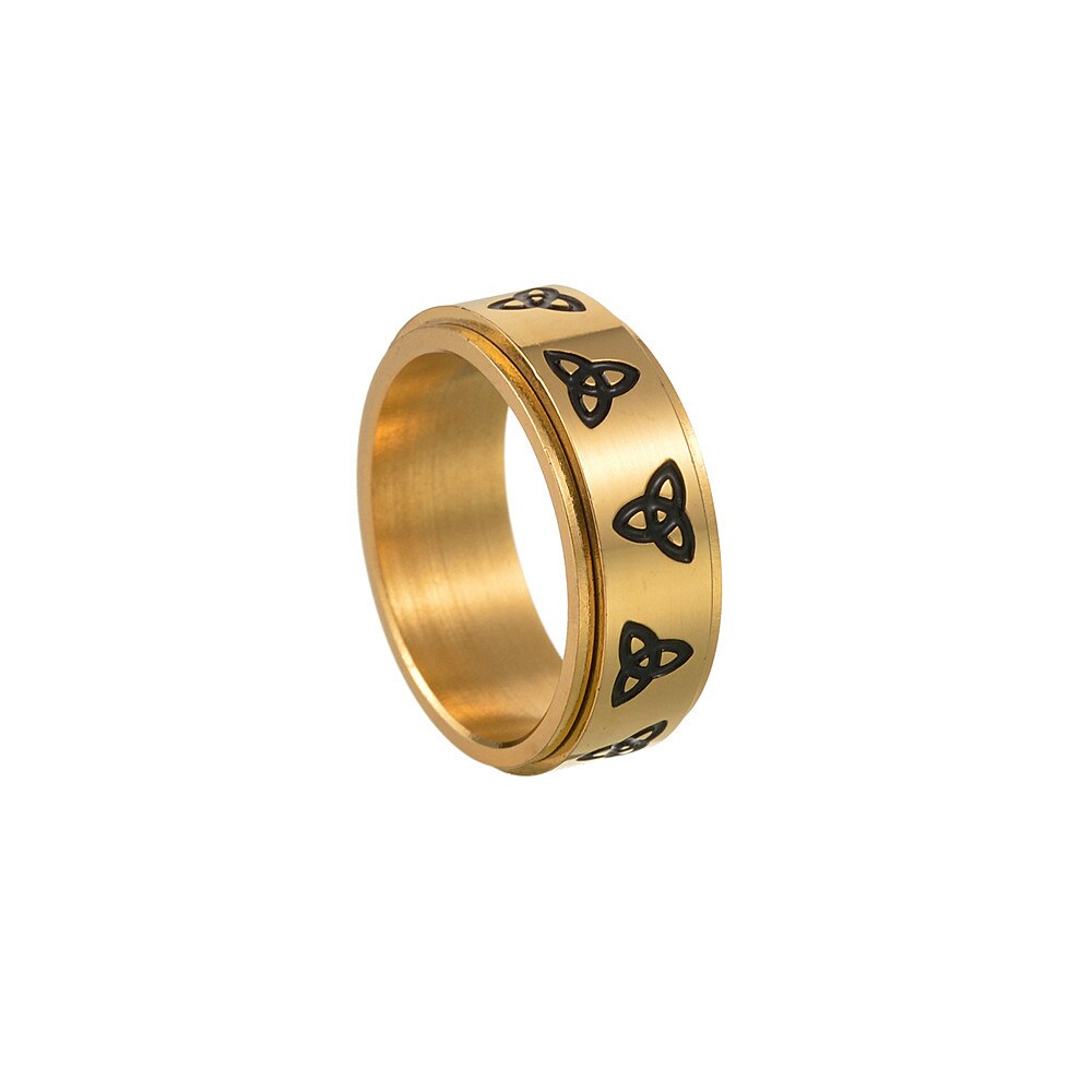 Bague Viking Entourée De Triquetra