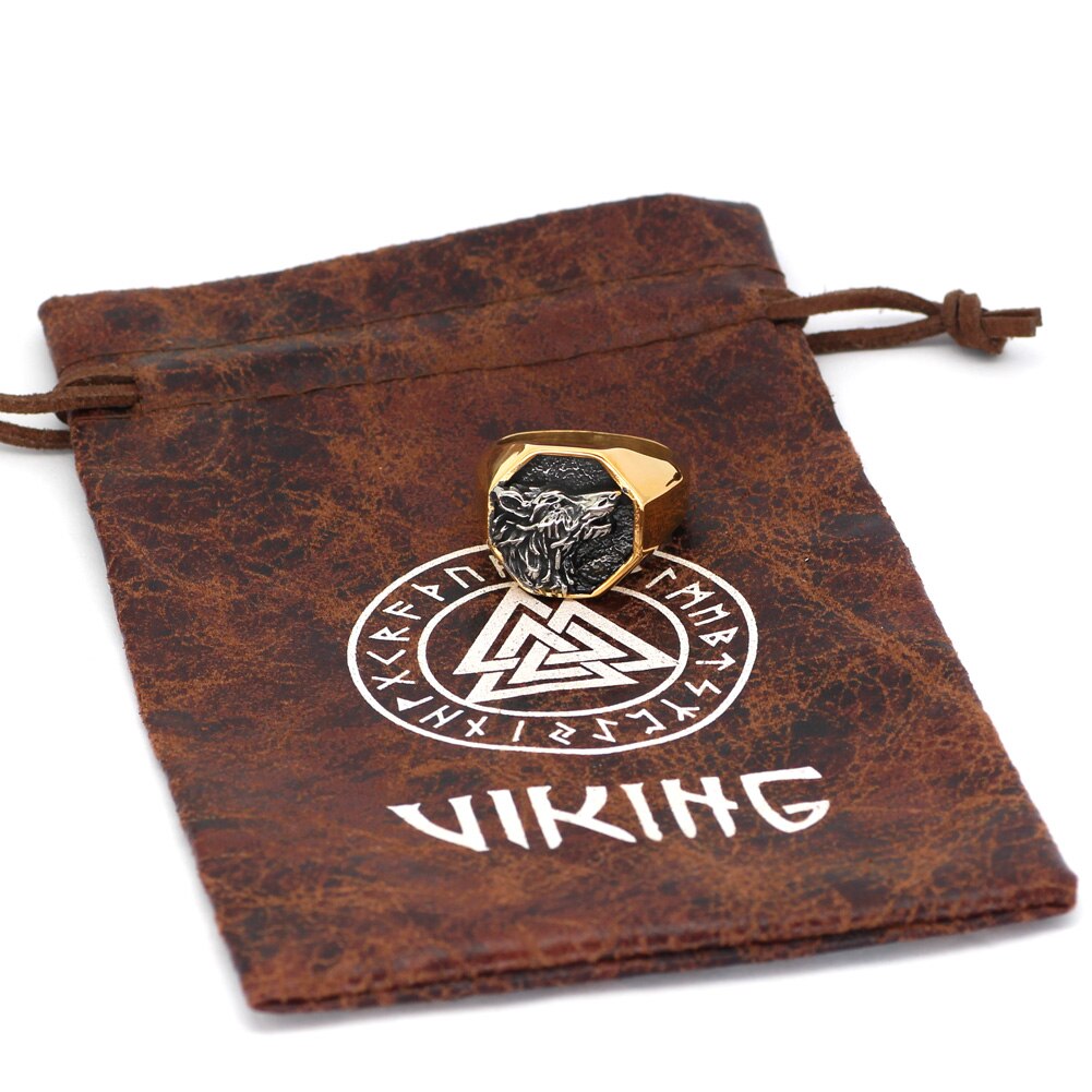 Chevalière Viking Tête De Loup