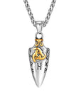 Collier Viking Pointe De Flèche Et Runes