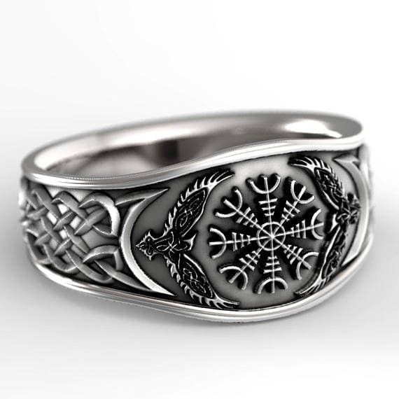 Bague Corbeaux Hugin & Munin