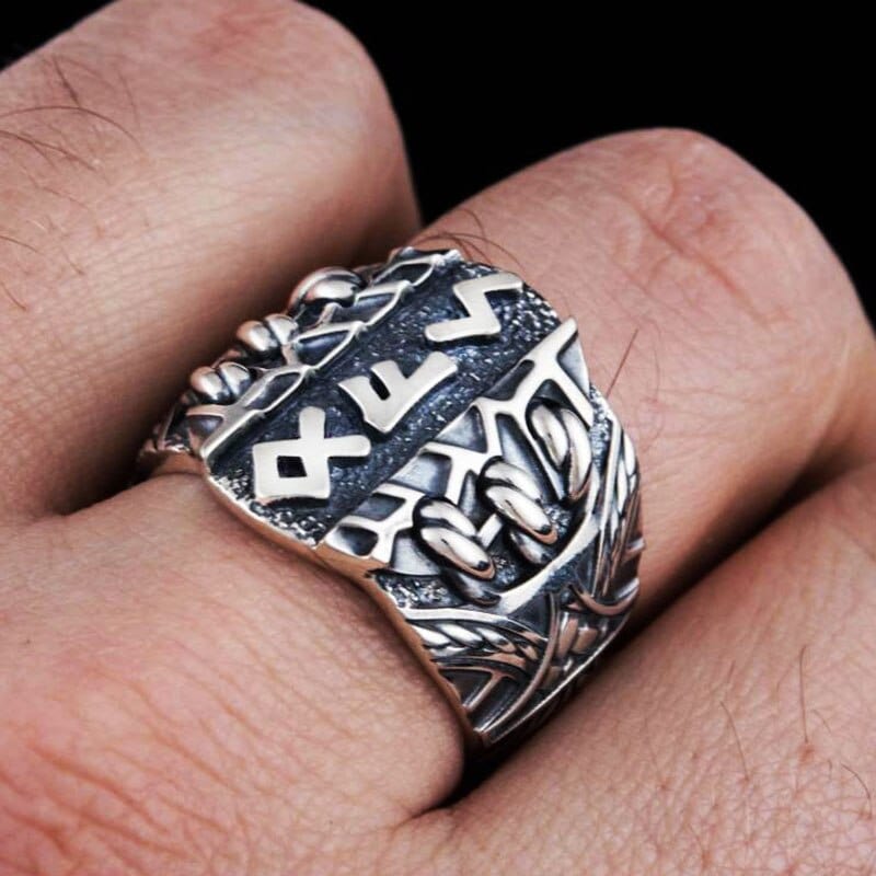 Bague Futhark rune Viking