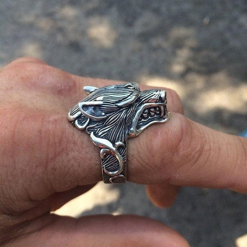 Bague Loup Fenrir
