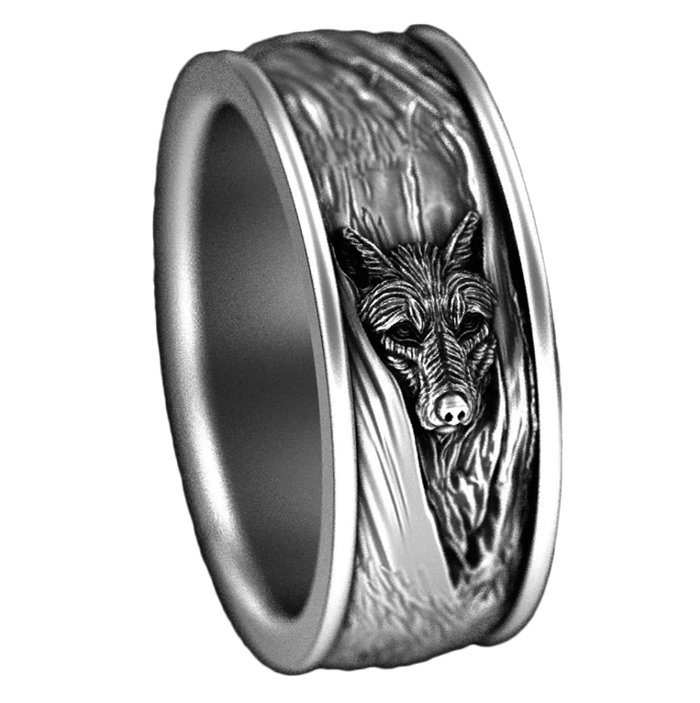 Bague Loup Fenrir