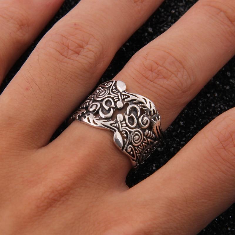BAGUE VIKING - FENRIR ARGENT