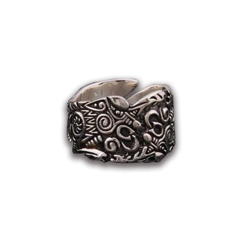 BAGUE VIKING - FENRIR ARGENT