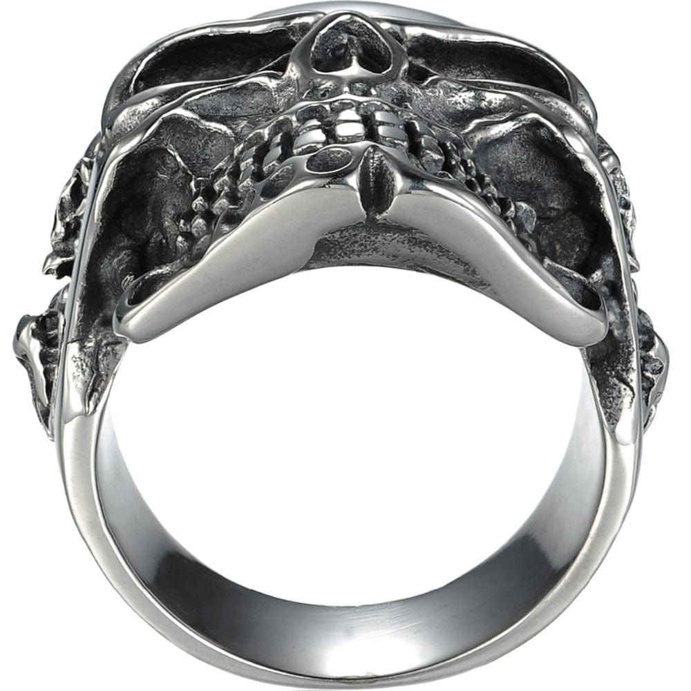 BAGUE VIKING - TÊTE DE MORT