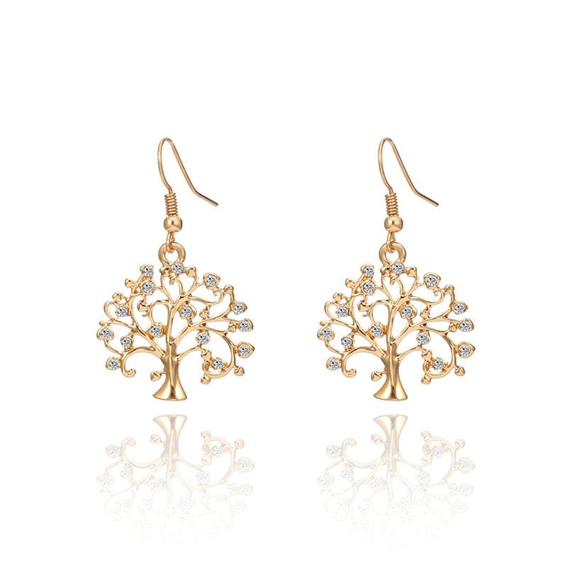 Boucles d'oreilles arbre de vie