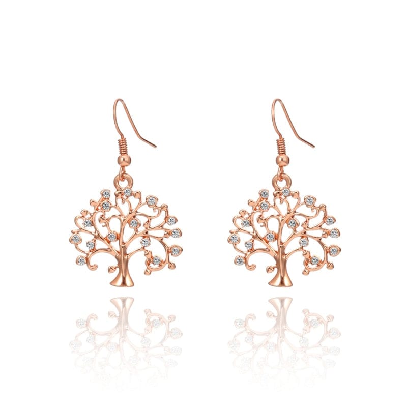 Boucles d'oreilles arbre de vie