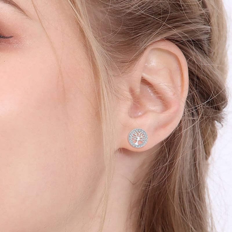 Boucles d'Oreilles Arbre De Vie