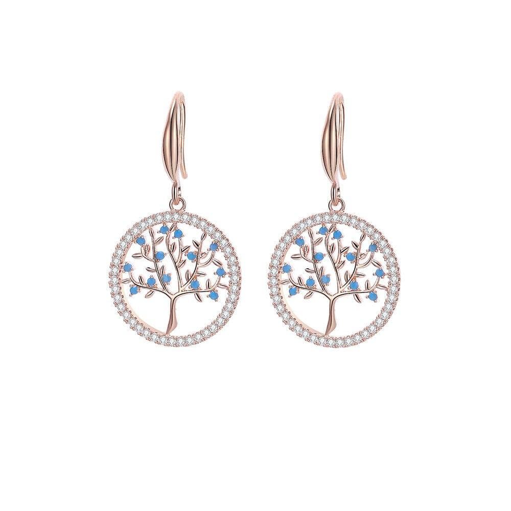 Boucles d'oreilles Arbre de vie Creiddylad