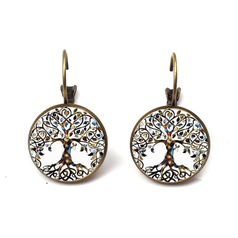 Boucles d'oreilles Arbre de vie Vintage - Ataegina