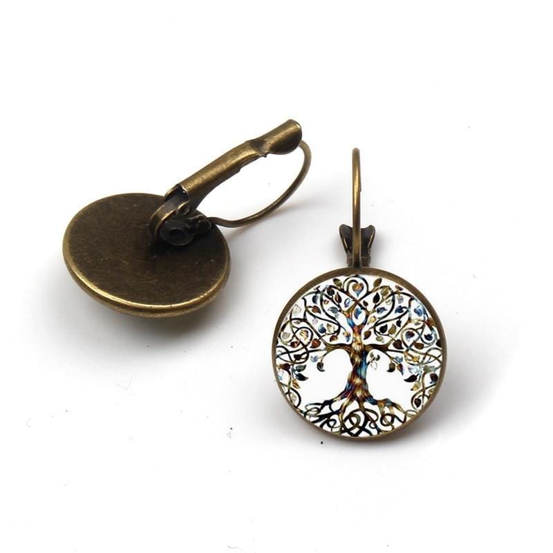 Boucles d&#39;oreilles Arbre de vie Vintage - Ataegina