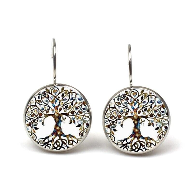 Boucles d&#39;oreilles Arbre de vie Vintage - Ataegina