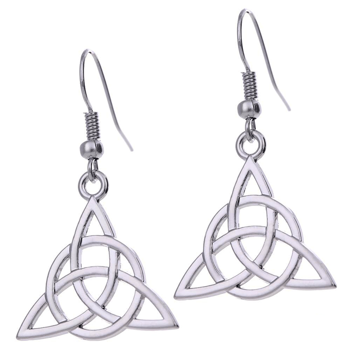 Boucles d'oreilles Nœud Celtique Triquetra