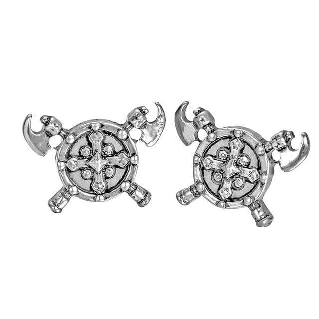Boucles d'oreilles Vikings - Hache & Bouclier