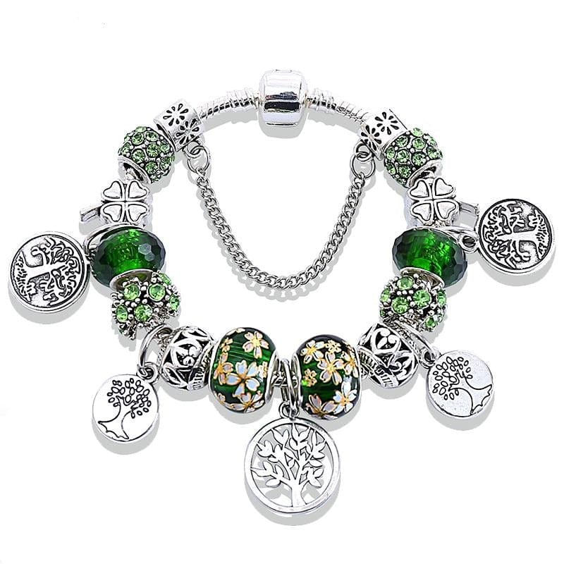 BRACELET CELTIQUE ARGENT - Charms Arbre de vie