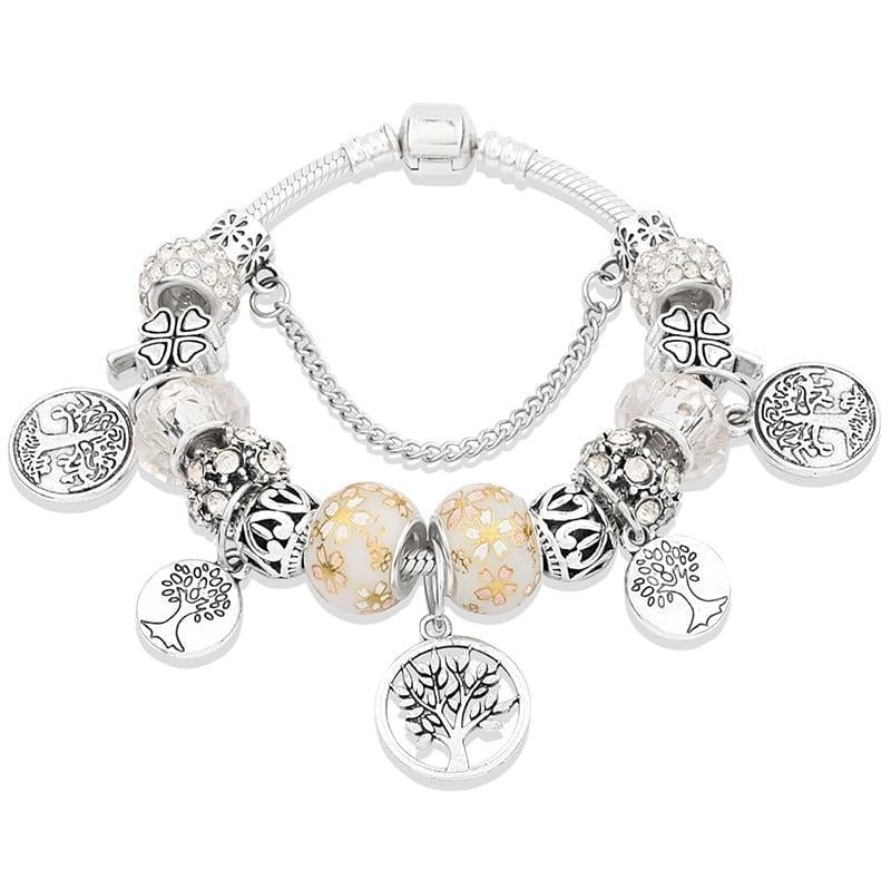 BRACELET CELTIQUE ARGENT - Charms Arbre de vie