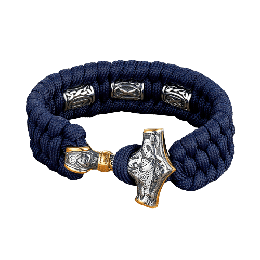 BRACELET CORDE BLEU - MJÖLLNIR