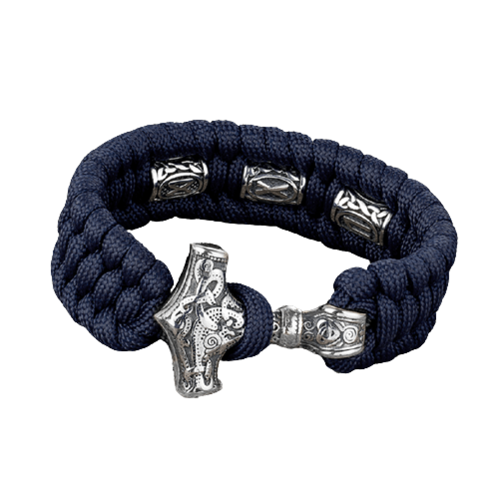BRACELET CORDE BLEU - MJÖLLNIR