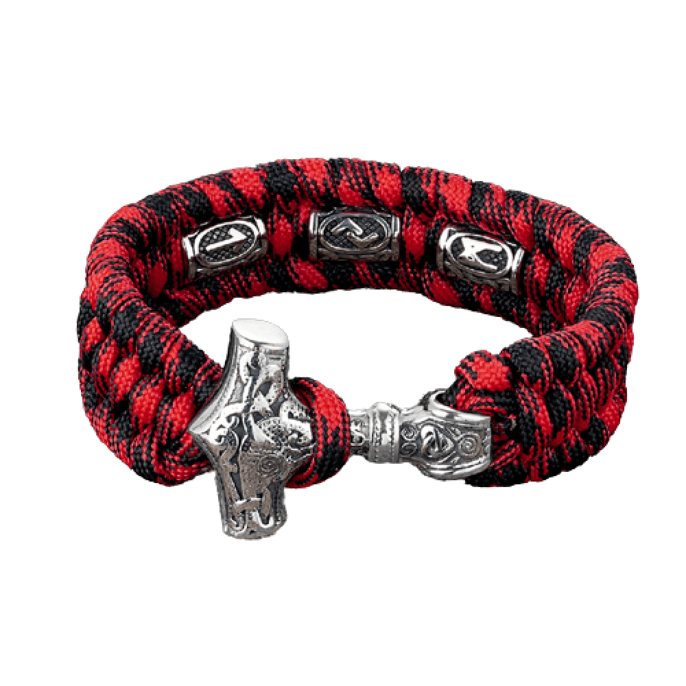 BRACELET CORDE ROUGE - MJÖLLNIR