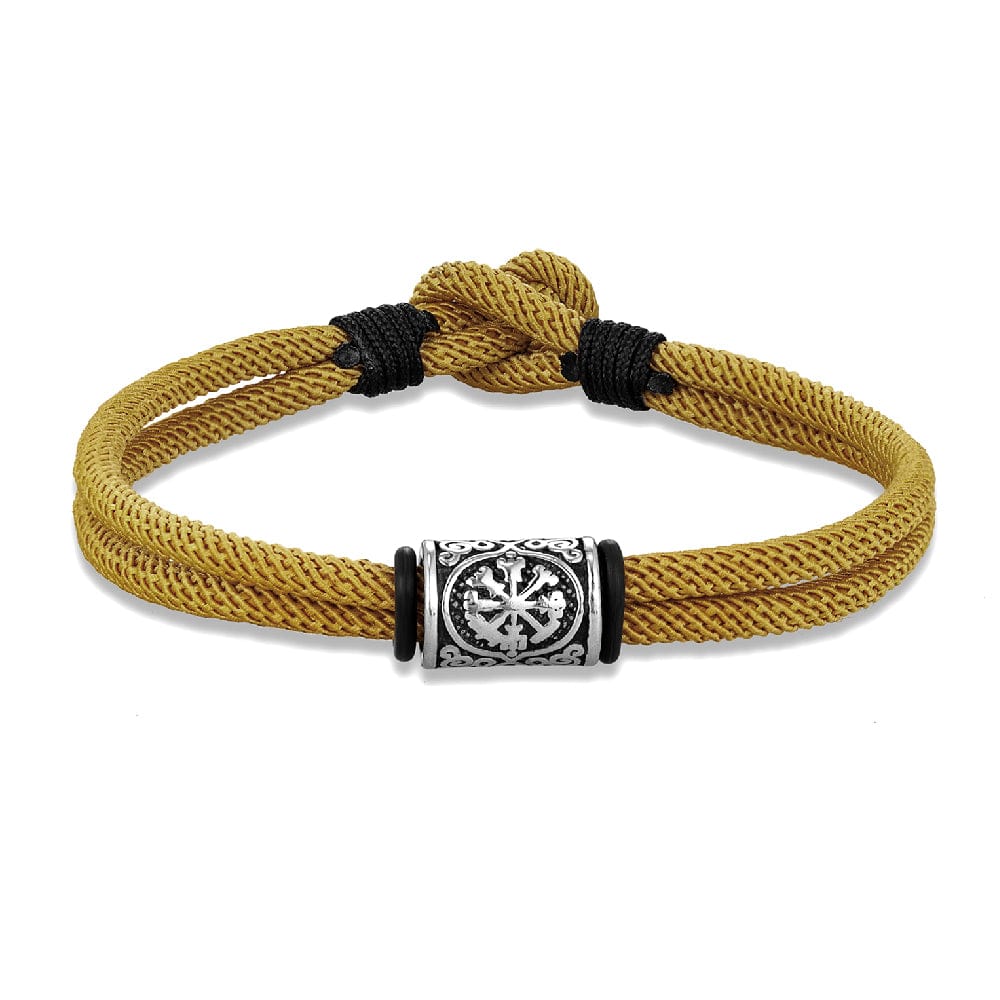 BRACELET CORDON JAUNE - RUNES