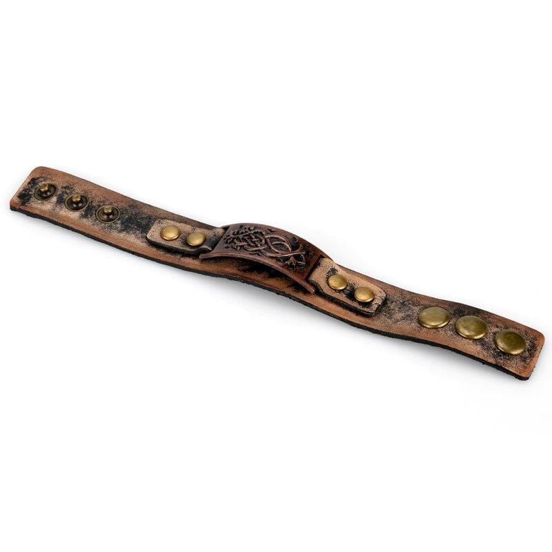 Bracelet de force en cuir celtique