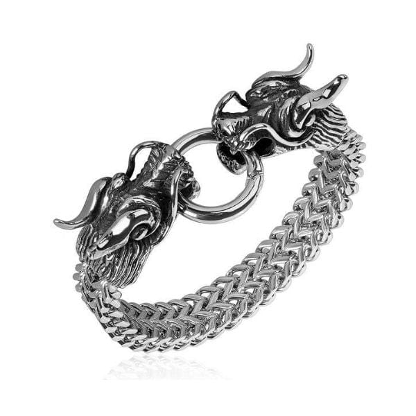 BRACELET DRAGON ARGENT