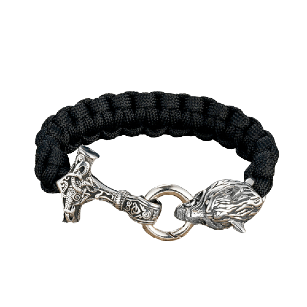 BRACELET MARTEAU THOR - LOUP FENRIR