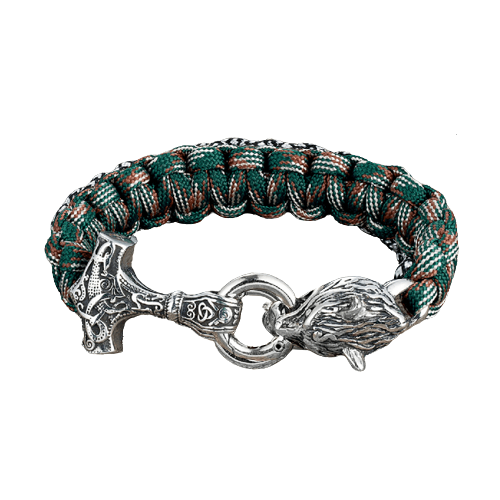 BRACELET MARTEAU THOR - LOUP FENRIR