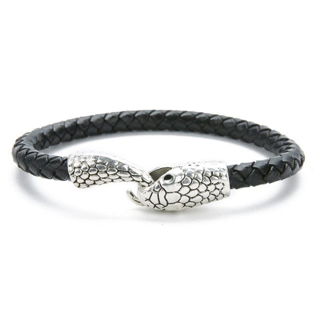 BRACELET SERPENT - NOIR ARGENT